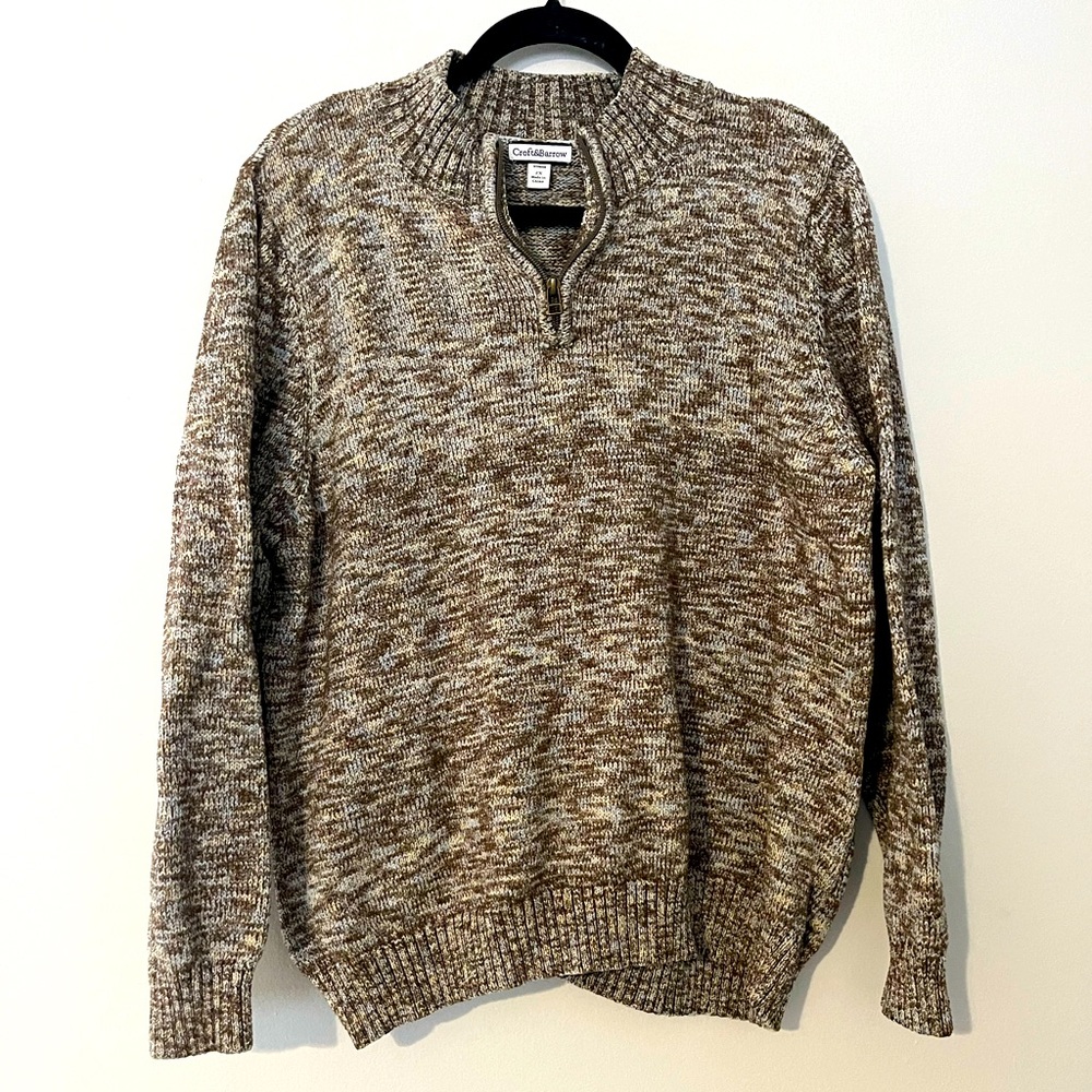 Croft & Barrow Pullover Sweater Brown Blue Knit Size 2X‎
